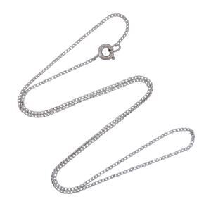 Estate Sterling Silver 925 | Curb Link Chain Necklace | 16"